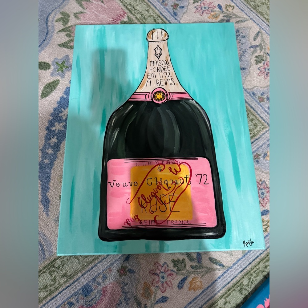 Veuve Clicquot Champagne Bottle Art
